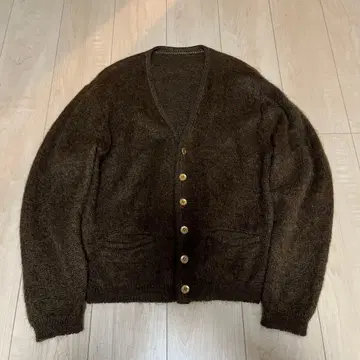 60s 빈티지 모헤어 가디건 브라운