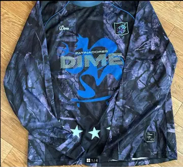 DIVE 블랙 블루 카모플라쥬 긴팔 티셔츠