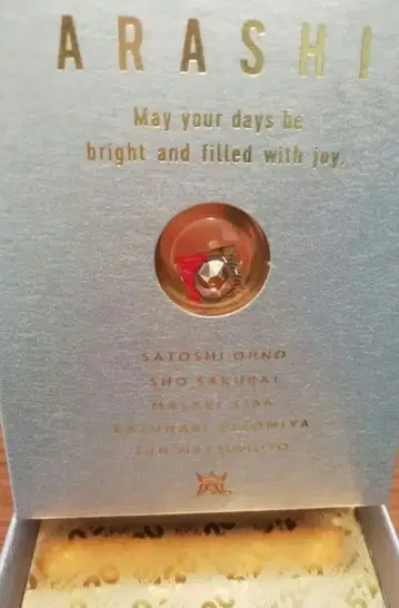 아라시 Anniversary Tour 5x20 스와로브스키 레어 골드