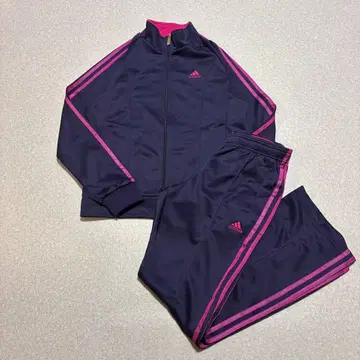 adidas 저리 셋업 상하의 세트 네이비/핑크 사이즈 S