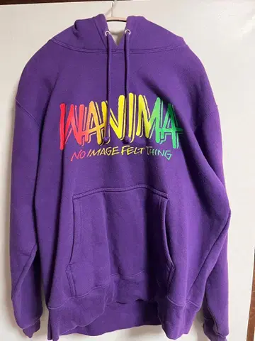 WANIMA 퍼플 후드티
