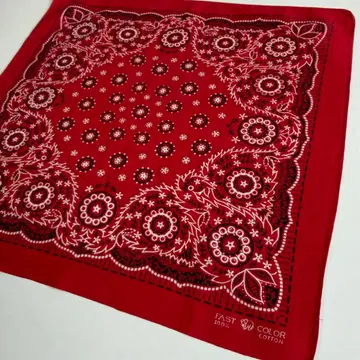 40s 50s 하코끼리 빈티지 반다나 엘리펀트 브랜드 쿠키 패턴