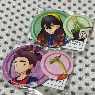 포켓몬 마스터즈 EX 캔뱃지 스구리 & 카미츠오로치 제이유 & 야바소