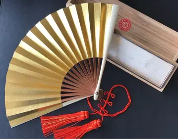 스에요시 부채 예복용 마츠야 긴자 오동나무 박스형 빈티지