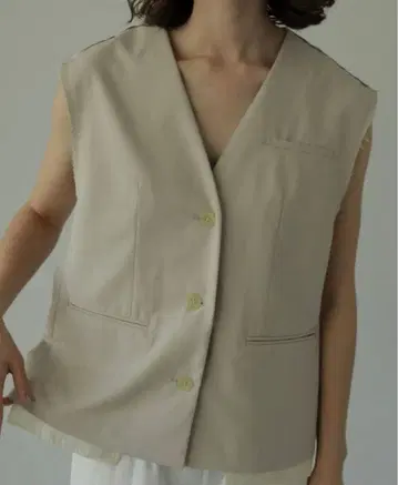 anuke Cutoff Twill Vest 사이즈 38