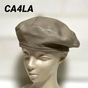 CA4LA/카시라 소가죽/카우 가죽 베레모/모자