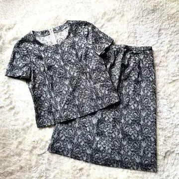 leilian 레리안 상하의 세트 셋업 반팔 티셔츠 스커트