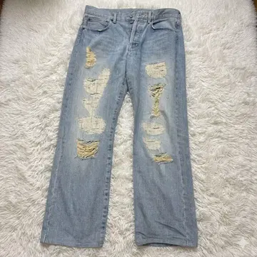 TAKEO KIKUCHI 다케오 키쿠치 데님 W46 데미지 90s y2k