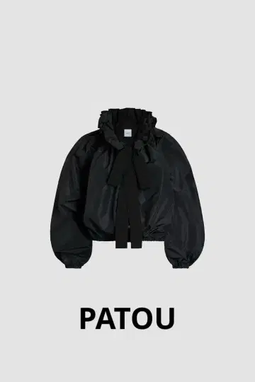 PATOU 리사이클 파유 블라우스 폴리에스테르 블랙