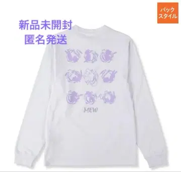 포켓몬 뮤우 긴팔 T셔츠 롱티 티셔츠 완판템 남성용 사이즈 M