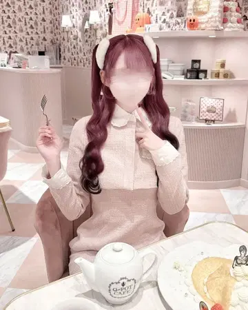 HONEY MEW 허니뮤우 트위드 앙상블 원피스 핑크 F