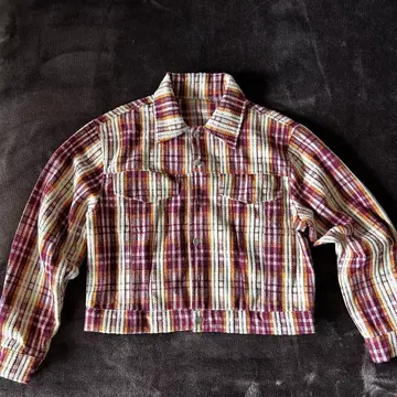 Prep 남성용 체크 재킷, 크롭 스타일