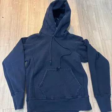 ANATOMICA 네이비 후드 부착 후드티 S