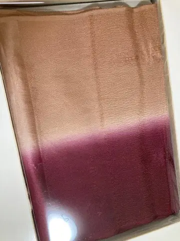 그라데이션 오비 장식 천 (베이지 와인 레드)