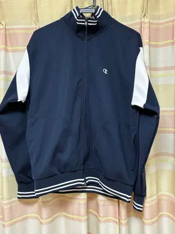 Champion 네이비 저리 트랙 자켓 L 사이즈