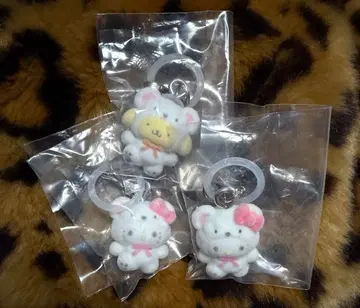 산리오 포근포근 스노우 메지루시 액세서리 키티