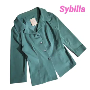 Sybilla 나일론 소재 잘 늘어나는 자켓 그린 계열 85355