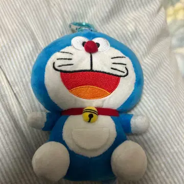 도라에몽 봉제 인형 카라비너 포함 에코백