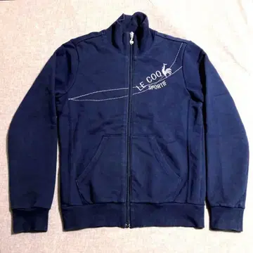 [ 새상품급 ] 르꼬끄 스포르티브 트랙 자켓 저지 M 네이비 자수
