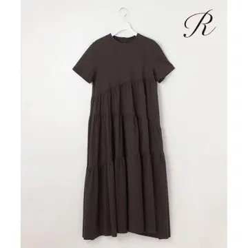 23구 [ R ] 프리미엄 코튼 저지 티어드 원피스