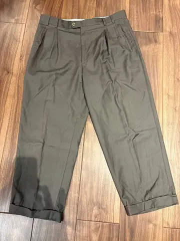 Zanella 자네라 이탈리아제 2턱 슬랙스 36 모스그린 계열