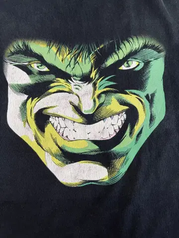 레어 공식 택 멕시코제 헐크 T셔츠 빈티지 마블 2XL