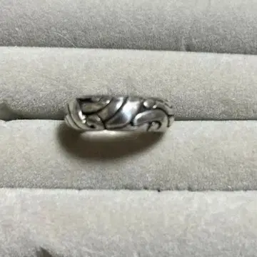 실버 925 빈티지 물결 무늬 반지 사이즈 9