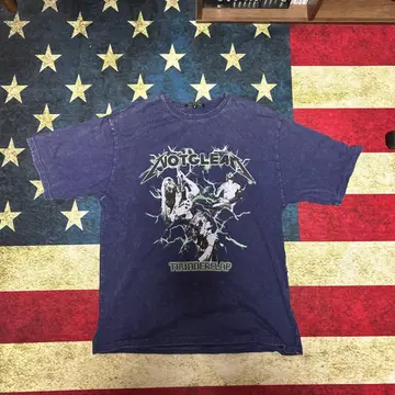 스톤 워시 가공 빈티지 밴드 T셔츠/오버사이즈