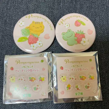 폼폼푸딩 딸기 프렌즈 시리즈 트레이딩 캔뱃지 민트 베이글