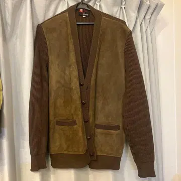 가디건 브라운 구제 의류 빈티지