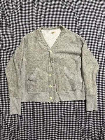 초레어 빈티지 Sanca 그레이 버튼 달린 가디건 O 사이즈