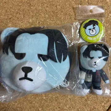 TREASURE KRUNK 재혁 3점 묶음 판매 봉제 인형 캔뱃지