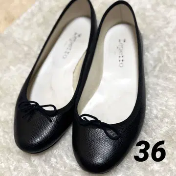 repetto CUIR VERITABLE 발레 슈즈 36 사이즈 블랙