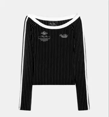 BADBLOOD 클래식 로고 오프숄더 탑