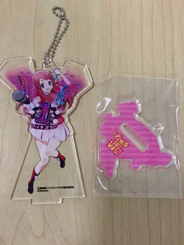 P 좀비랜드 사가 도안 아크릴 스탠드 키링 미나모토 사쿠라 아이돌 ver