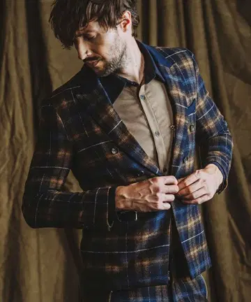 [ 새상품급 ] NoID. 체크 무늬 셋업 상하의 세트