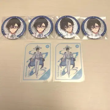 니지산지 8th anniversary 시키나기 아키라 캔뱃지 클리어 카드