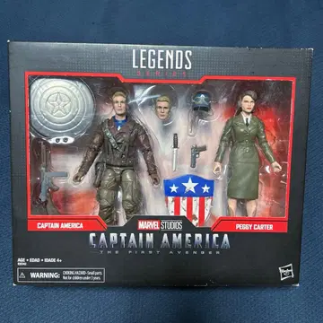 마블 레전드 캡틴 아메리카 & 페기 카터 6인치 피규어