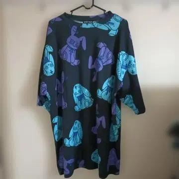 ACDC RAG 토끼 패턴 7부 소매 T셔츠