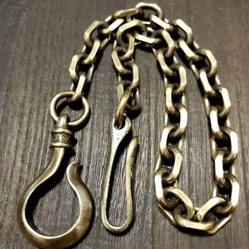 놋쇠 훈증 팥 12mm 지갑 체인 빈티지 브라스 원형 후크