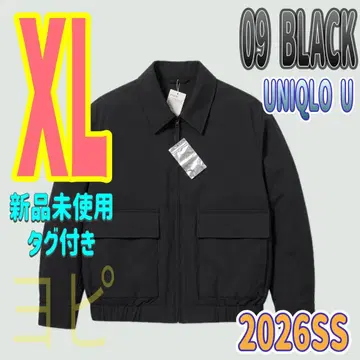 미사용 새상품 유니클로 U 숏 블루종 XL 블랙 UNIQLO U