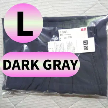 유니클로 U 이지 개더 팬츠 다크 그레이 L 사이즈 2026SS 새상품