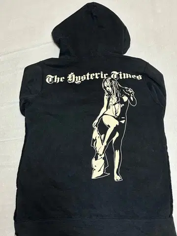 HYSTERIC GLAMOUR 블랙 풀 집업 후드티 히스걸