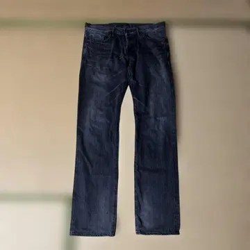 HYSTERIC GLAMOUR 스트레이트 데님 스터드 부착