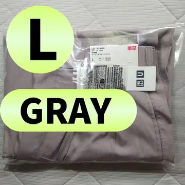 L 유니클로U 이지 개더 팬츠 그레이 2026SS 4