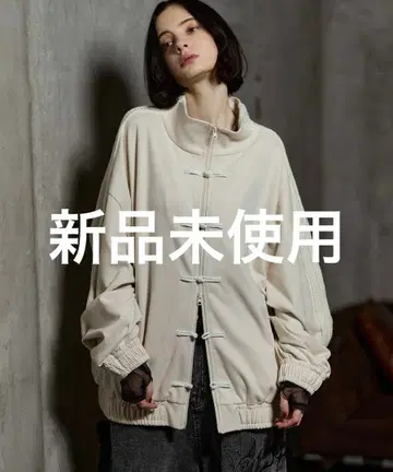 ERAR 페이크 스웨이드 사이드 라인 차이나 트랙 자켓