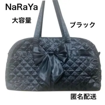 NaRaYa 퀼팅 리본 토트 보스턴 백 마더 백 여행