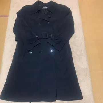 LAPINE BLANCHE M 사이즈 블랙 트렌치코트 벨트 포함