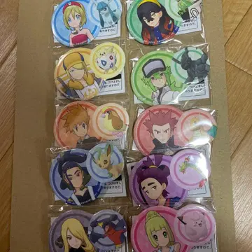 포켓몬 마스터즈 EX 포켓몬&트레이너 캔뱃지 2 전 10종