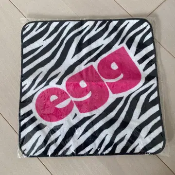 egg 제브라 패턴 핸드 타월 약 25cm